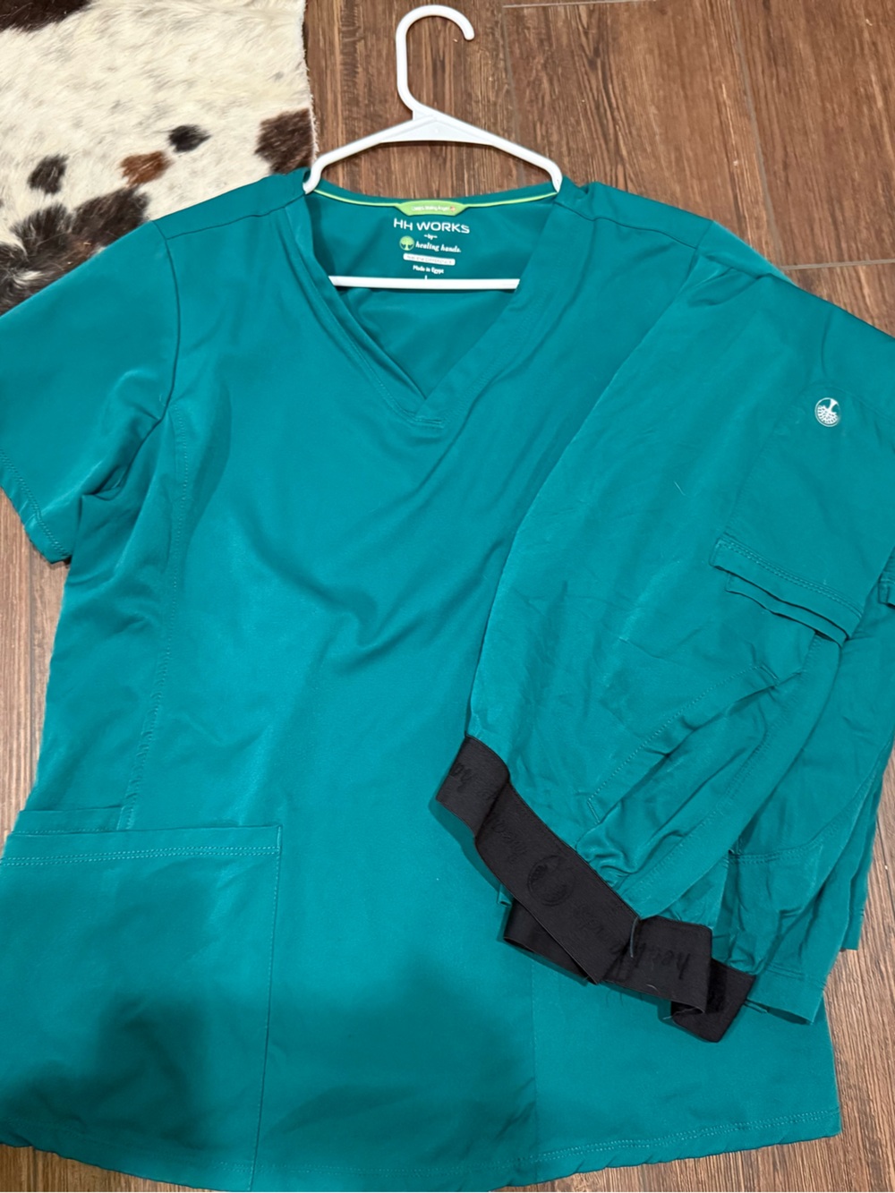 Green Medical Scrub Top and Pants